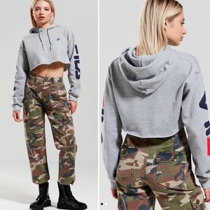 NWOT Fila Cropped Hoodie